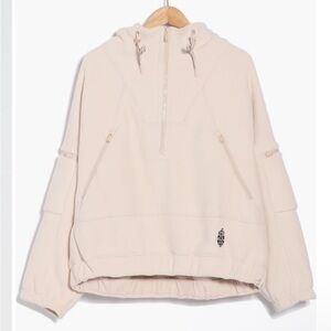 Free People Wild and Free Fleece Pullover in Cashmere